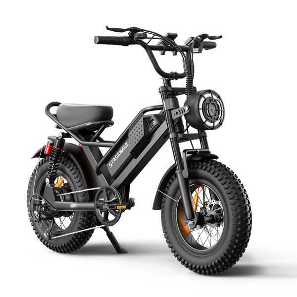 HKM-2479315 Off-Road Fat Tire Dirt Bike with 750W Motor 48V 15Ah Battery 37 Mile Range 16-Inch Tires Front and Rear Disc Brakes