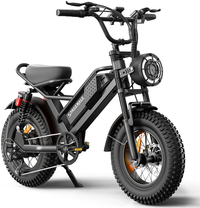 HKM-2479315 Electric Bike 750W Motor 48V 15Ah Battery 37 Mile Range 16-Inch Fat Tires 6-Speed Dual Suspension Disc Brakes