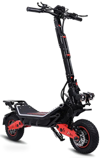 HKM-2528851 Electric Scooter 2400W Dual Motor 48V Battery 43 Mile Range 11-Inch Off-Road Tires Hydraulic Brakes Foldable