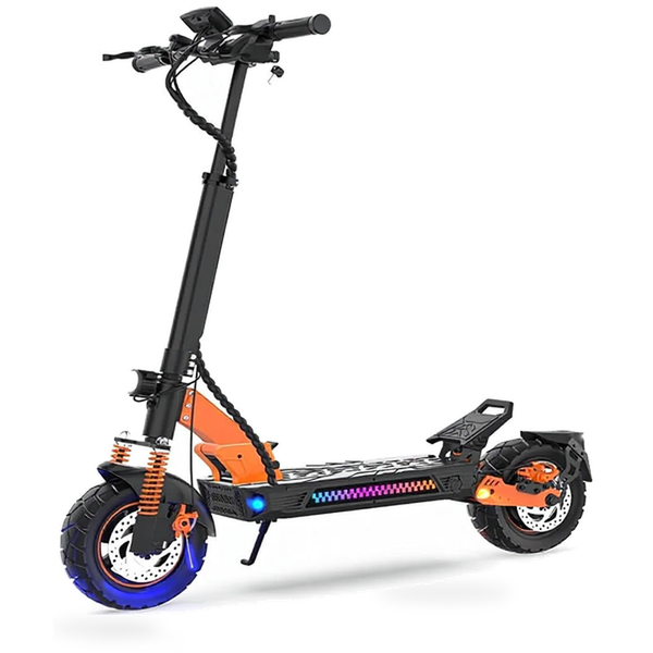 HKM-2725459 Electric Scooter 1200W Motor 48V 15.6Ah Battery 31 Mile Range 10-Inch Off-Road Tires Smart App Shock Absorption Foldable