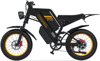 HKM-3462355 Electric Bike 2000W Motor 60V 40Ah Battery 37 Mile Range 20-Inch Fat Tires Hydraulic Brakes 7-Speed Dual Battery