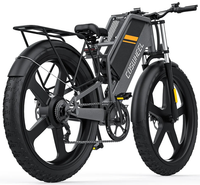 HKM-3527891 Electric Bike 1500W Motor 48V 25Ah Battery 94 Mile Range 26-Inch Fat Tires Hydraulic Brakes 7-Speed Foldable