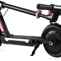 HKM-3572691 Kids Electric Scooter with 180W Motor, 7.5-9.9 mi Range, 25.2V5.2Ah Battery, Foldable, Shock Absorption