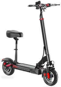 HKM-3604435 Electric Scooter 500W Motor 12 Mile Range With Seat 4-Layer Shock Absorption Foldable App Control Portable Compact