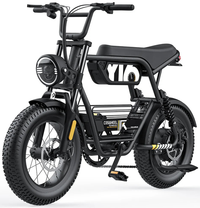 HKM-3724499 Electric Bike 1000W Motor 48V 15Ah Battery 93 Mile Range 16-Inch Fat Tires Retro Style Disc Brakes Dual Suspension