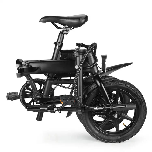 HKM-3882451 Electric Bike 250W Motor 36V 9Ah Battery 50 Mile Range 16-Inch Tires Foldable Disc Brakes Front Rear Suspension