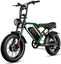HKM-4871379 Electric Bike 2000W Dual Motor 48V 18Ah Battery 37 Mile Range 20-Inch Fat Tires Hydraulic Brakes 7-Speed