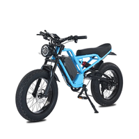 HKM-6051027 Electric Bike 1500W Motor 48V 18Ah Battery 37 Mile Range 20-Inch Fat Tires Full Suspension Shimano 7-Speed