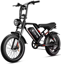 HKM-6968531 Electric Bike 250W Motor 48V 17.5Ah Battery 34 Mile Range 20-Inch Run-Flat Tires Foldable Disc Brakes Dual Suspension
