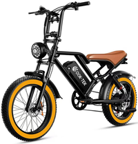 HKM-6968531 Electric Bike 250W Motor 48V 17.5Ah Battery 34 Mile Range 20-Inch Run-Flat Tires Foldable Disc Brakes Dual Suspension