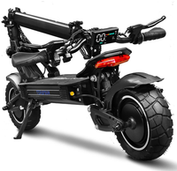 HKM-7241683 Electric Scooter 2400W Dual Motor 48V 23Ah Battery 50 Mile Range With Seat NFC App Control LCD Disc Brakes Foldable