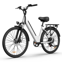 HKM-7328851 Electric Bike 350W Motor 36V 13Ah Battery 50 Mile Range 26-Inch Tires Removable Battery 7-Speed Disc Brakes
