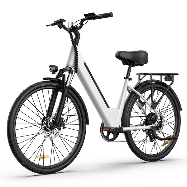 HKM-7328851 Removable Battery Electric Commuter Bike for Adults 350W 36V 13Ah Up to 50 Miles 26-Inch Tires Disc Brakes 7-Speed