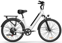 HKM-7328851 Electric Bike 350W Motor 36V 13Ah Battery 50 Mile Range 26-Inch Tires Removable Battery 7-Speed Disc Brakes
