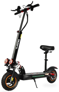 HKM-7384275 Electric Scooter 800W Motor 48V 16Ah Battery 22 Mile Range Foldable With Seat Dual Suspension Disc Brakes