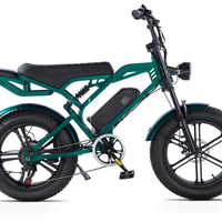 HKM-7418579 Moped Style Fat Tire Electric Bike, 750W Motor, 48V 13Ah Battery, 20 x 4 in Tires, 24.9 mph, 7 Speed