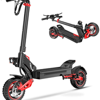 HKM-7433555 Adult Electric Scooter with 24.9-37.3 mi Range, 48V 18AH Waterproof grade Battery, Foldable, Shock Absorption