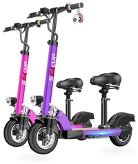HKM-7482579 Electric Scooter 500W Motor 25 Mile Range 10-Inch Vacuum Tires Foldable Bluetooth Purple Pink Ergonomic Grip