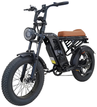 HKM-7558355 Electric Mountain Bike 750W Motor 48V 13Ah Battery 37 Mile Range 20-Inch Fat Tires 7-Speed Dual Disc Brakes