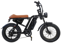 HKM-7558355 Electric Mountain Bike 750W Motor 48V 13Ah Battery 37 Mile Range 20-Inch Fat Tires 7-Speed Dual Disc Brakes