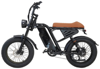 HKM-7558355 Electric Mountain Bike 750W Motor 48V 13Ah Battery 37 Mile Range 20-Inch Fat Tires 7-Speed Dual Disc Brakes