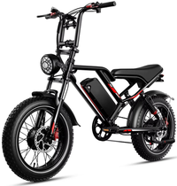 HKM-7656659 Electric Bike 2000W Dual Motor 48V 18Ah Battery 37 Mile Range 20-Inch Fat Tires Hydraulic Brakes 7-Speed
