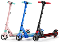 HKM-7679187 Electric Scooter 130W Motor Kids 9 MPH 6.5-Inch Wheels Foldable Adjustable Height Foot Brake Lightweight