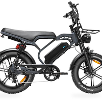 HKM-7779027 Electric Fat Tire Bike for City Commuting, 250W Motor, 48V 15.6Ah Battery, 20 x 4 in Tires, 7 Speed