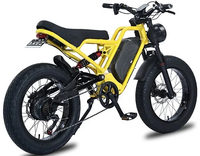 HKM-7918803 Electric Bike 1500W Motor 48V 18Ah Battery 37 Mile Range 20-Inch Fat Tires Full Suspension Shimano 7-Speed