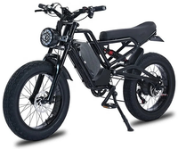 HKM-7918803 Electric Bike 1500W Motor 48V 18Ah Battery 37 Mile Range 20-Inch Fat Tires Full Suspension Shimano 7-Speed