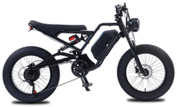 HKM-7918803 Electric Bike 1500W Motor 48V 18Ah Battery 37 Mile Range 20-Inch Fat Tires Full Suspension Shimano 7-Speed