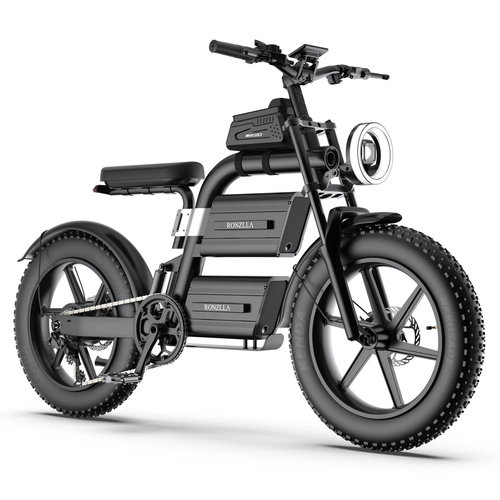 HKM-8092243 Electric Bike 3000W Motor 60V 40Ah Battery 93 Mile Range 20-Inch Fat Tires Hydraulic Brakes 7-Speed Full Suspension
