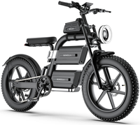 HKM-8092243 Electric Bike 3000W Motor 60V 40Ah Battery 93 Mile Range 20-Inch Fat Tires Hydraulic Brakes 7-Speed Full Suspension