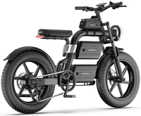HKM-8092243 Electric Bike 3000W Motor 60V 40Ah Battery 93 Mile Range 20-Inch Fat Tires Hydraulic Brakes 7-Speed Full Suspension