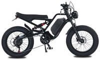 HKM-8148179 Electric Bike 1500W Motor 48V 18Ah Battery 37 Mile Range 20-Inch Fat Tires Full Suspension Shimano 7-Speed