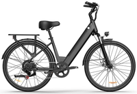 HKM-8410195 Electric Bike 350W Motor 36V 13Ah Battery 50 Mile Range 26-Inch Tires Removable Battery 7-Speed Disc Brakes