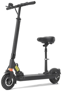 HKM-F5S Urban Electric Scooter 350W Motor 36V 18Ah Battery 36.9 Mile Range Hydraulic Suspension LED Light Folding Frame
