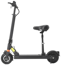 HKM-F5S Urban Electric Scooter 350W Motor 36V 18Ah Battery 36.9 Mile Range Hydraulic Suspension LED Light Folding Frame