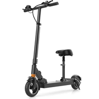 HKM-F7S Electric Scooter 500W Motor 48V 24Ah Battery 47.8 Mile Range Hydraulic Suspension Disc Brakes LED Light Folding