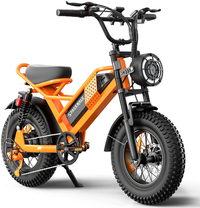 HKM-8874835 Electric Bike 750W Motor 48V 15Ah Battery 37 Mile Range 16-Inch Fat Tires 6-Speed Dual Suspension Disc Brakes