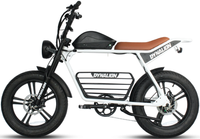 HKM-8944211 Electric Bike 1000W Motor 48V 16Ah Battery 37 Mile Range 20-Inch Fat Tires Hydraulic Brakes 7-Speed Full Suspension