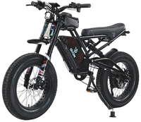 HKM-9042515 Electric Bike 1500W Motor 52V 25Ah Battery 31 Mile Range 20-Inch Fat Tires Hydraulic Brakes 7-Speed Full Suspension
