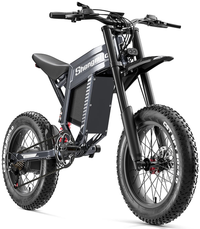 HKM-9300819 Electric Bike 3000W Motor 60V 30Ah Battery 93 Mile Range 20-Inch Fat Tires Hydraulic Brakes 7-Speed Full Suspension