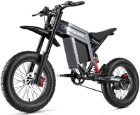 HKM-9300819 Electric Bike 3000W Motor 60V 30Ah Battery 93 Mile Range 20-Inch Fat Tires Hydraulic Brakes 7-Speed Full Suspension