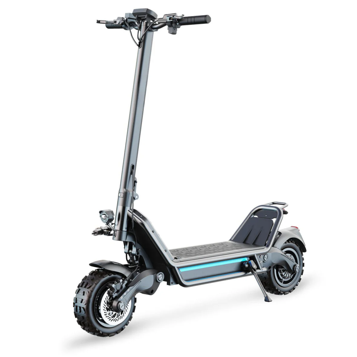 HKM-E8M All-Terrain Electric Scooter 4800W Dual Motor 72V 38.5Ah Battery 62.9 Mile Range Hydraulic Disc Brakes Folding