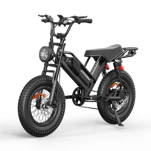 750W 48V 15Ah Up to 37 Miles 16-Inch Fat Tires Disc Brakes Dual Suspension Fro - main product image