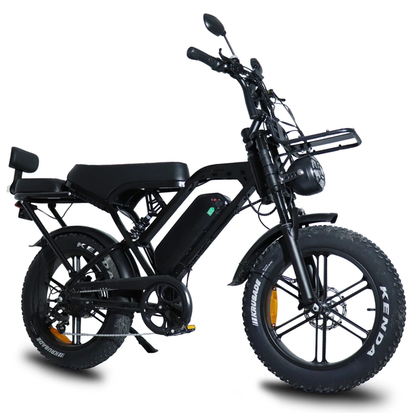 HKM-9530195 1000W 48V 15Ah Up to 37 Miles 20-Inch Fat Tires Hydraulic Disc Brakes 7-Speed Tire Electric Dirt Bike for