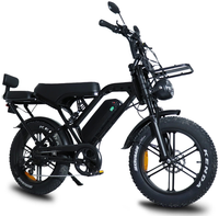 HKM-9530195 Electric Bike 1000W Motor 48V 15Ah Battery 37 Mile Range 20-Inch Fat Tires Hydraulic Brakes 7-Speed Removable Battery