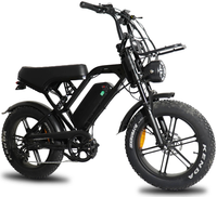 HKM-9599571 Electric Bike 1000W Motor 48V 15Ah Battery 37 Mile Range 20-Inch Fat Tires Foldable Disc Brakes Front Rear Suspension