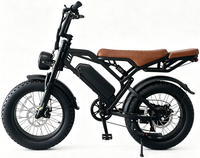 HKM-9628499 Electric Bike 750W Motor 48V 18Ah Battery 30 Mile Range 20-Inch Fat Tires Full Suspension 7-Speed Disc Brakes